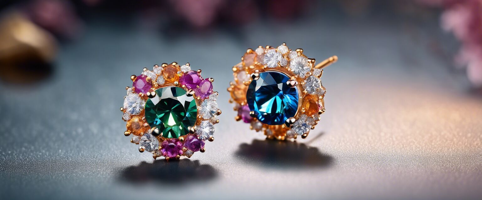 Colorful CZ Earrings