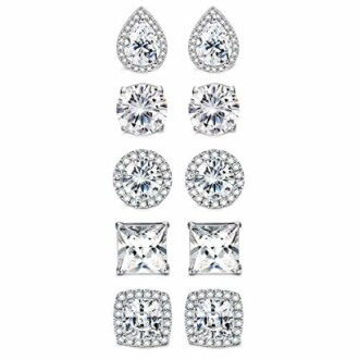 Sailimue Cubic Zirconia Earrings Set